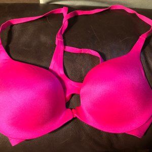 Pink Victoria Secret Push-Up Racer Back Bra 32C